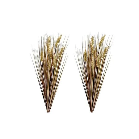 ADLMIRED BY NATURE Admired by Nature ABN3B001-GLD-2 28 in. Realistic Faux Wheat Grass for Fall Decor; Gold - Set of 2 ABN3B001-GLD-2